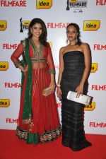 Richa Gangopadhyay & Sonia on the Red Carpet of _60the Idea Filmfare Awards 2012(South).jpg